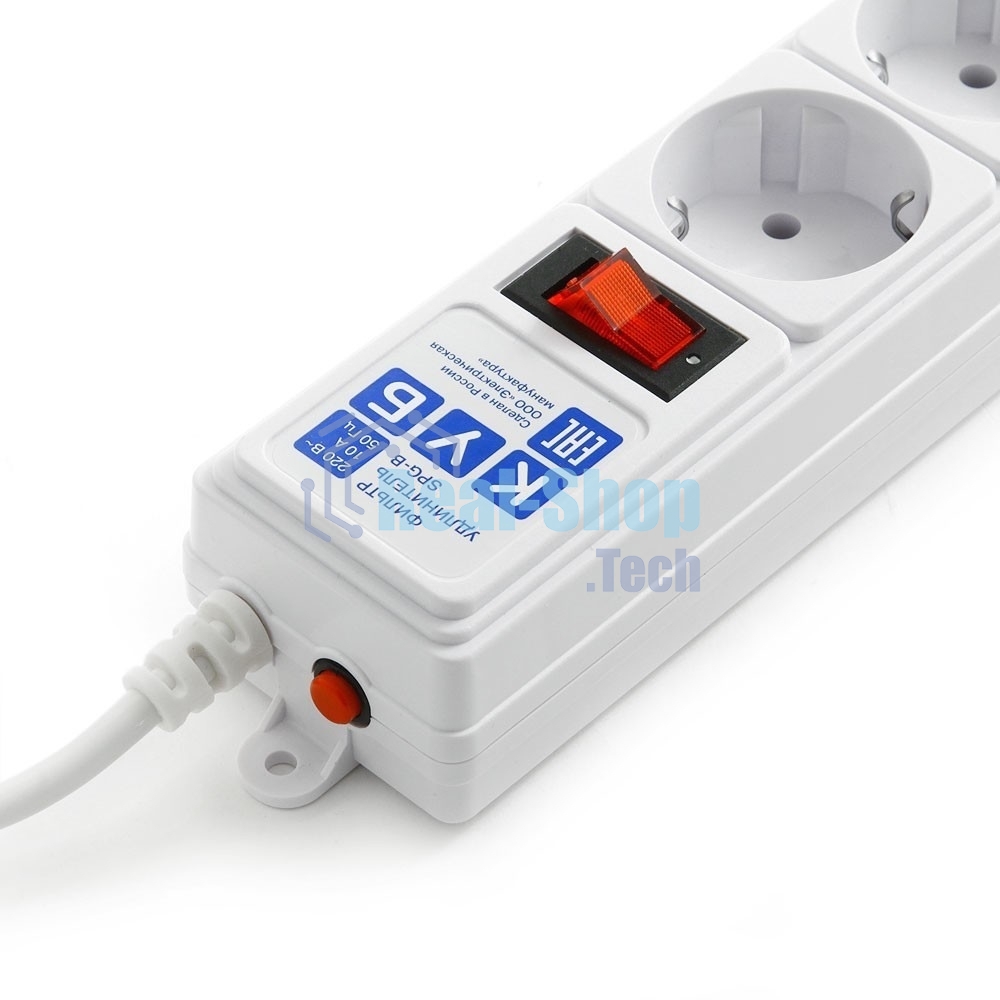 Сетевой фильтр Powercube SPG-B-6-WHITE 1.9 м (5 розеток) белый (коробка)