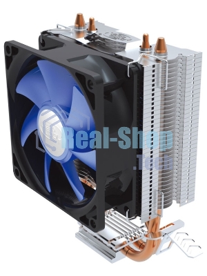 Кулер для процессора DEEPCOOL ICE EDGE MINI FS V2.0 синий, 80 мм, алюминий/медь, 2200 об/мин, 24.7 дБ, 3 pin, 100 Вт, 112 мм