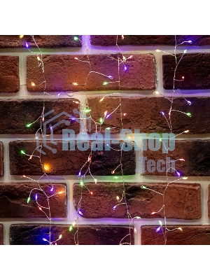 Гирлянда роса Фейерверк с трансформатором 20 м, 1000 LED, цвет свечения мультиколор