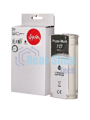 Картридж струйный Sakura B3P23A (№727 Photo Black) для HP, фото-черный, 130 мл.