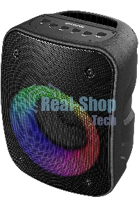 Портативная колонка Hyundai H-PS1005 черный 20 Вт 1.0 BT 10м 1800mAh