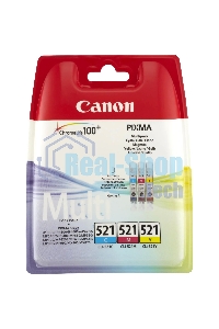 Картридж струйный Canon CLI-521 (2934B010) голубой/пурпурный/желтый набор карт. для Canon Pixma MP540/620/630/980