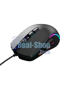 Мышь проводная GMNG XM003 черный, 32000 dpi, USB, кнопки - 10