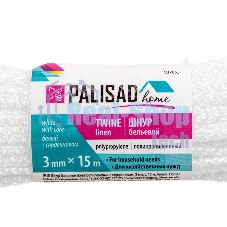 Шнур бельевой полипропиленовый с сердечником, 3 мм, L 15 м, белый, HomePalisad