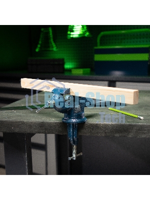 Тиски слесарные Сибртех, настольные, поворотные, ширина рабочих губок 50 мм, наковальня