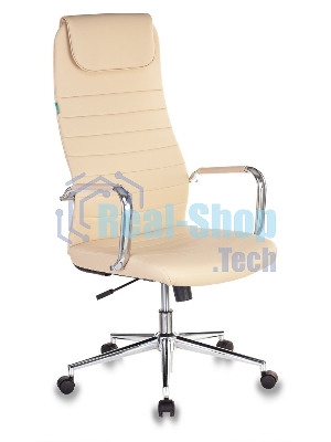 Кресло Бюрократ KB-9N/ECO/OR-12 бежевый, экокожа