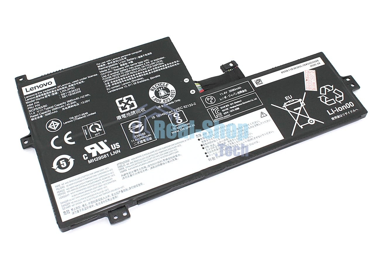 Аккумуляторная батарея для ноутбука Lenovo ideapad 3 Chrome-14 11.25V 42Wh Orig