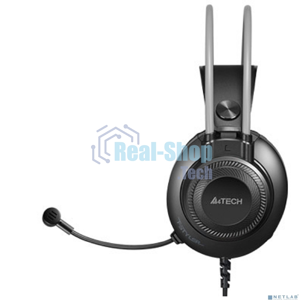 Гарнитура проводная с микрофоном A4Tech Fstyler FH200i серый 1.8м накладные оголовье (FH200I GREY)