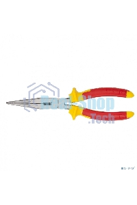 Длинногубцы прямые Matrix Insulated, 200мм, двухкомпонентные рукоятки PROFESSIONAL