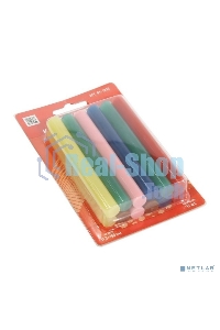 Клеевые стержни Rexant, Ø11 мм, 100 мм, цветные, 12 шт., блистер