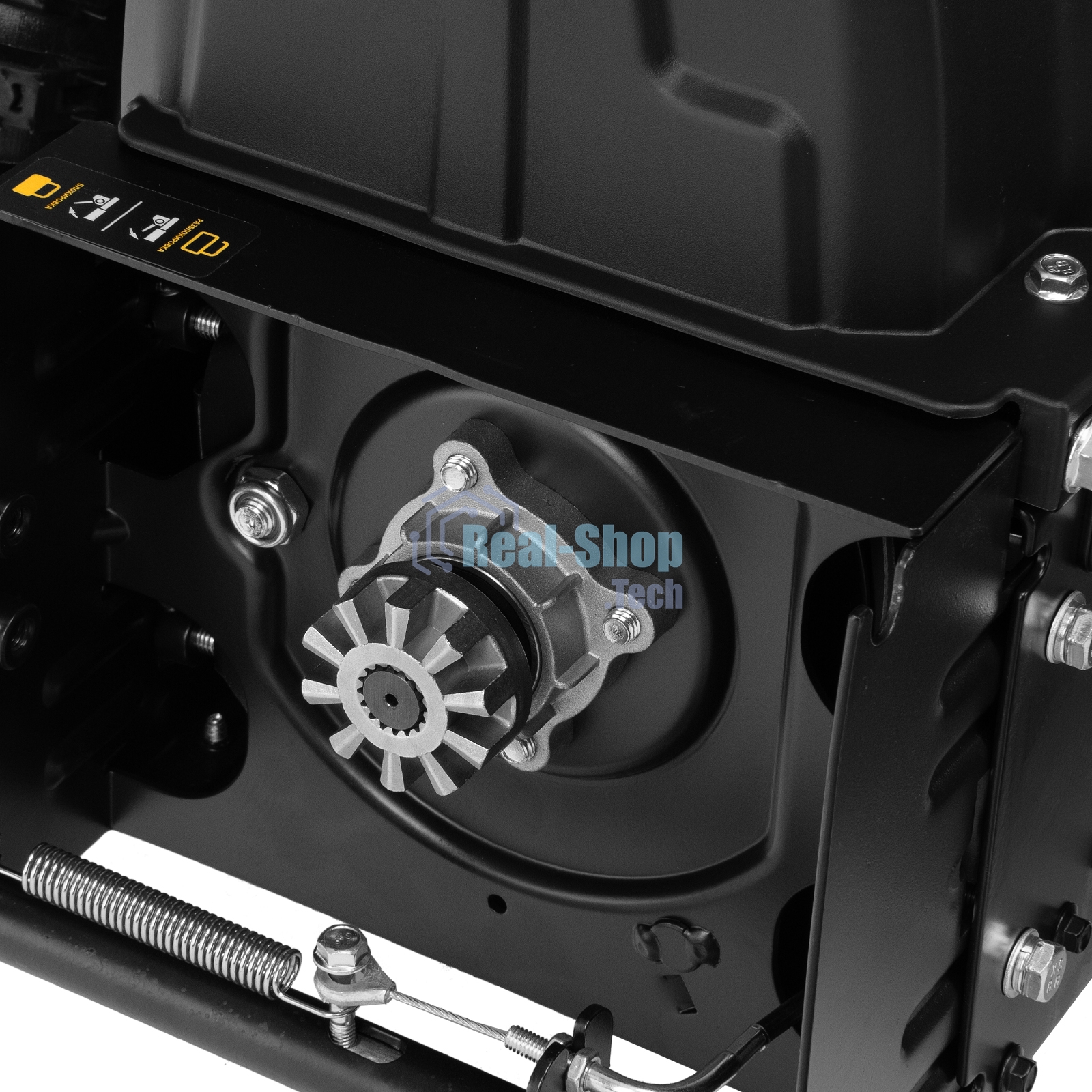 Гибридная снегоуборочная машина с функц. подметания Denzel SWB-800, 212 сс, руч. старт, 2 насадки