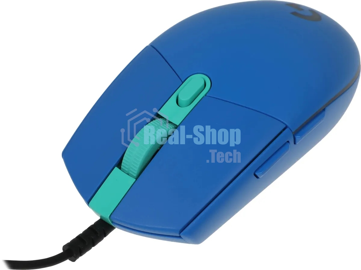 Мышь проводная Logitech G102 LIGHTSYNC синий, 8000 dpi, USB, кнопки - 6