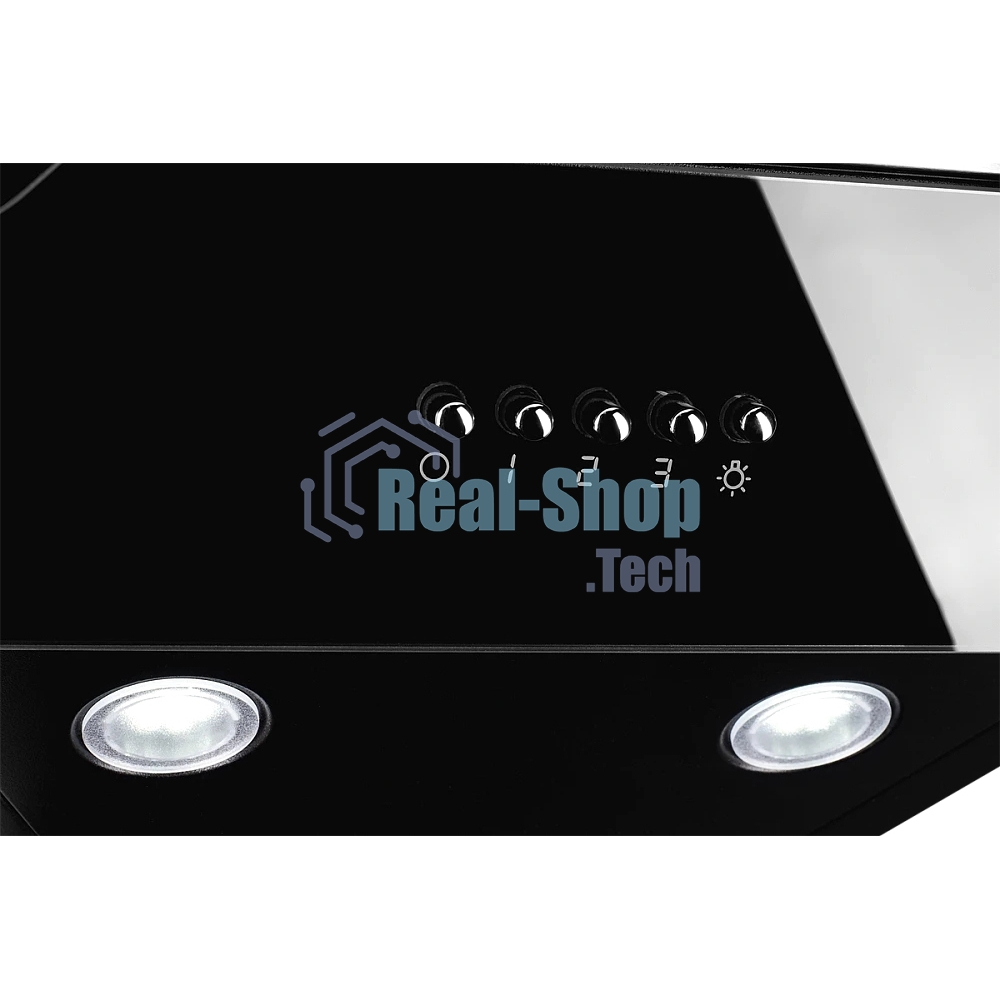 Вытяжка наклонная Monsher Laval 60 черный, 60 см, 1100 куб. м/ч, 53 дБ