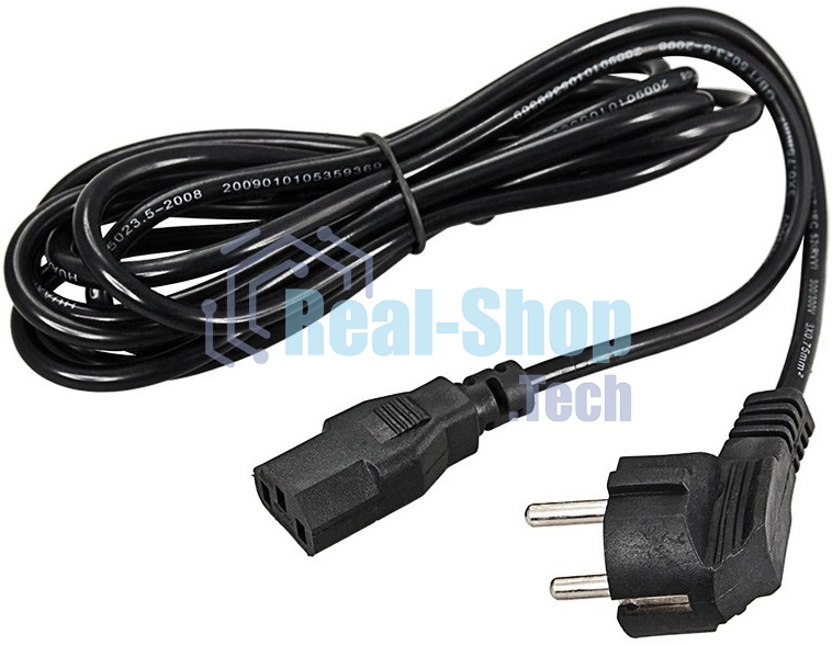 Шнур сетевой Rexant СЕЕ 7/7 (Schuko) – IEC 320 C13 3x1,0мм², длина 1,2м