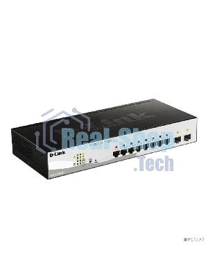 Коммутатор настраиваемый L2 PoE-коммутатор, 8x1000Base-T PoE, 2х1000Base-X SFP, PoE-бюджет 65 Вт, упрощенный интерфейс CLI