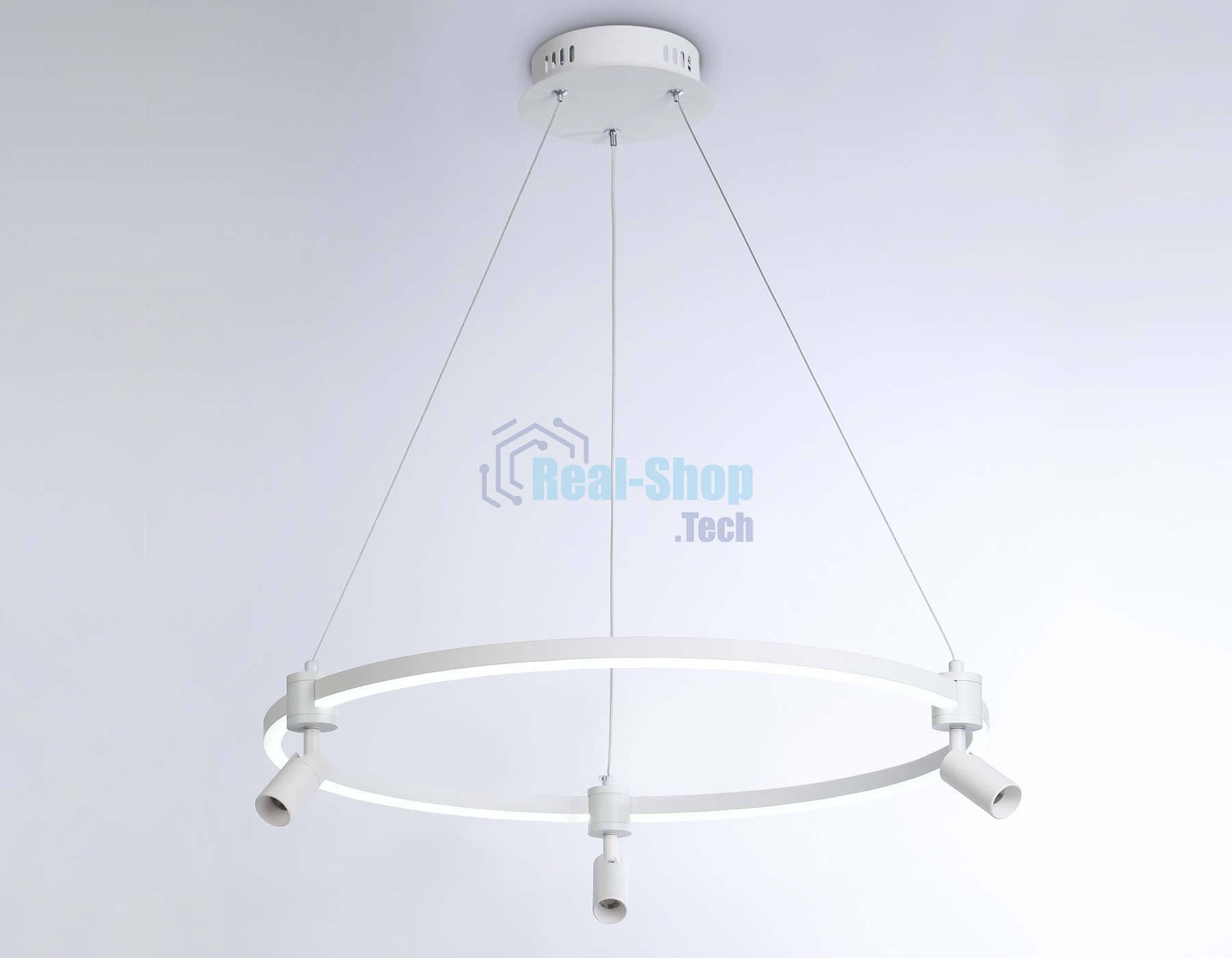 Светильник Ambrella light FL5292/1+3 WH белый 54W 3000K/4200K/6400K+4200K D600*1200 (ПДУ ИК)