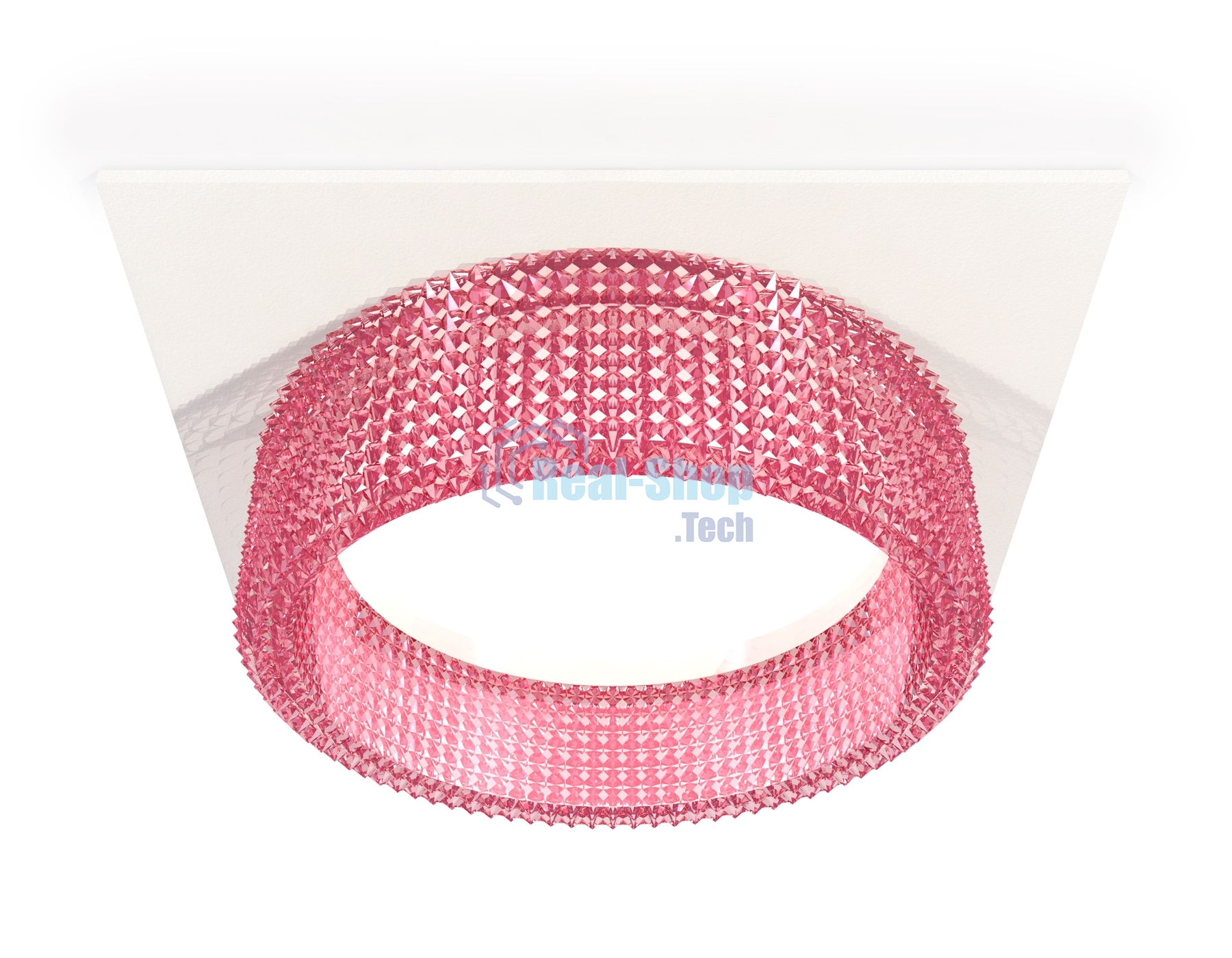 Комплект встраиваемого светильника Ambrella light XC8061032 SWH/PI белый песок/розовый GX53 (C8061, N8486)
