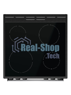 Плита электрическая Gorenje GEC6A11SG серый, конфорок 4 электрических, духовка 65 л, 60 см x 85 см x 60 см