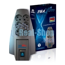 Сетевой фильтр Pilot X-Pro 3 м (6 розеток) серый (коробка)