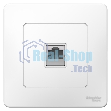 Розетка компьютерная СП Blanca RJ45 кат.5e бел. SchE BLNIS045001