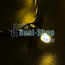 Гирлянда Neon-night Нить 10м, с эффектом мерцания, черный ПВХ, 24В, Желтый