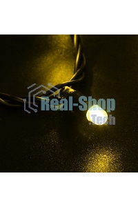 Гирлянда Neon-night Нить 10м, с эффектом мерцания, черный ПВХ, 24В, Желтый