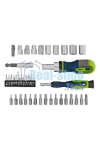 Отвертки Сибртех реверсивные с набором бит и торцевыми головками, 41 шт