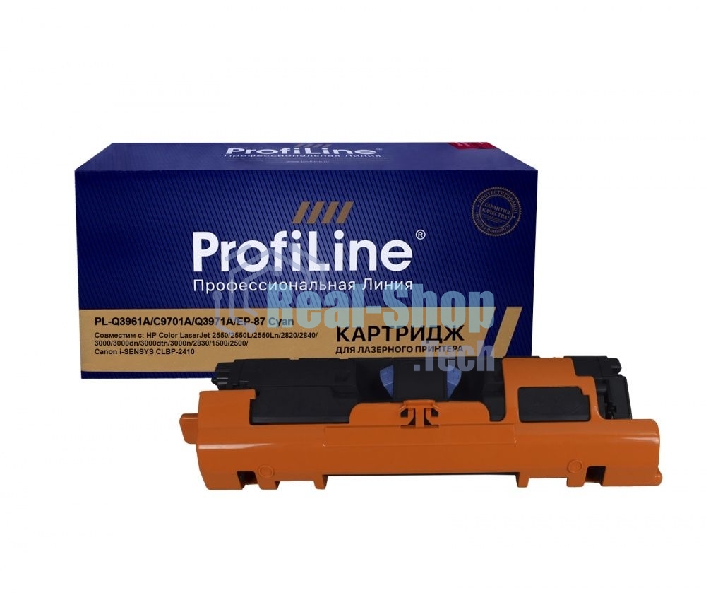 Картридж лазерный ProfiLine PL-Q3961A/C9701A/C3971/EP-87 для принтеров HP Color LaserJet 1500/2500/2550/2820/2840 Series Canon LBP-2410/LBP-5200/ImageClass MF8180C Cyan 4000 копий ProfiLine