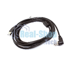 Кабель USB 2.0 на USB-B угол влево 5 м