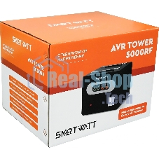 Напольный стабилизатор напряжения SMARTWATT AVR TOWER 5000RF (140W - 260W, 5000VA, 5 кВт, 50-60 Гц, LED-дисплей, релейны