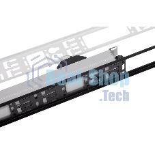 Блок силовых розеток Rem, IEC 60320 С13 х 12, IEC 60320 С19 х 8, вход колодка, 1863х45х60 мм (ВхШхГ), 32А, автомат, алюминий, с мониторингом