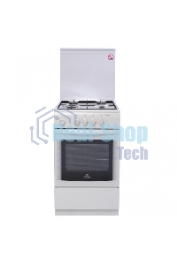Плита газовая De Luxe 5040.36Г (КР) белый, конфорок 4 шт, духовка 43 л, 50 см x 85 см x 50 см