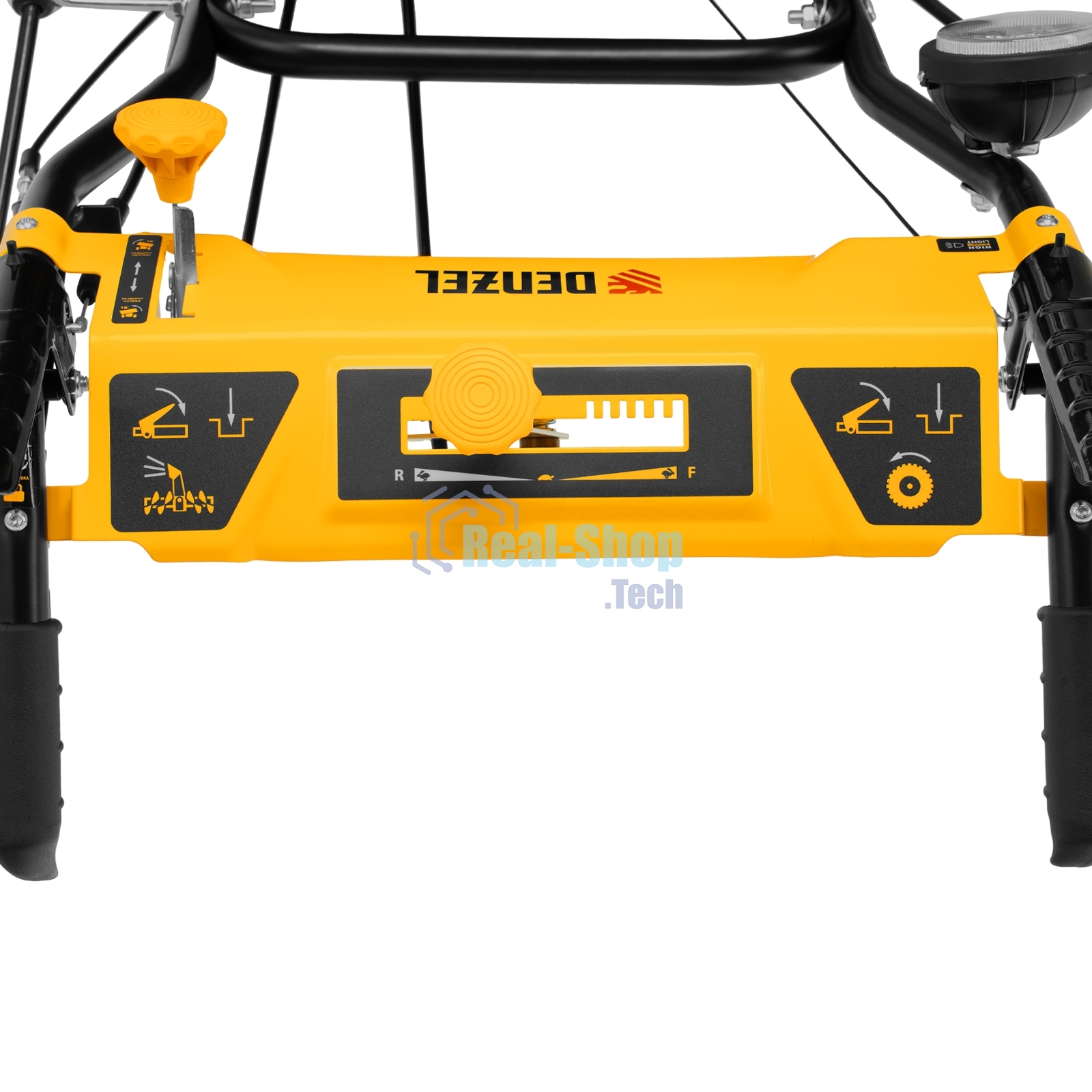 Гибридная снегоуборочная машина с функц. подметания Denzel SWB-800, 212 сс, руч. старт, 2 насадки