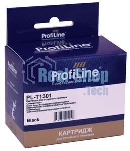 Картридж струйный ProfiLine PL-T1301 для принтеров Epson Stylus SX525WD/SX535WD/SX620/Office B42WD/BX525/BX535/BX625FWD/BX635FWD/BX925/BX935/WorkForce 525/630/3010/3520DWF/3530/3540/7015/7515/7525 с чернилами Black 25,4 мл