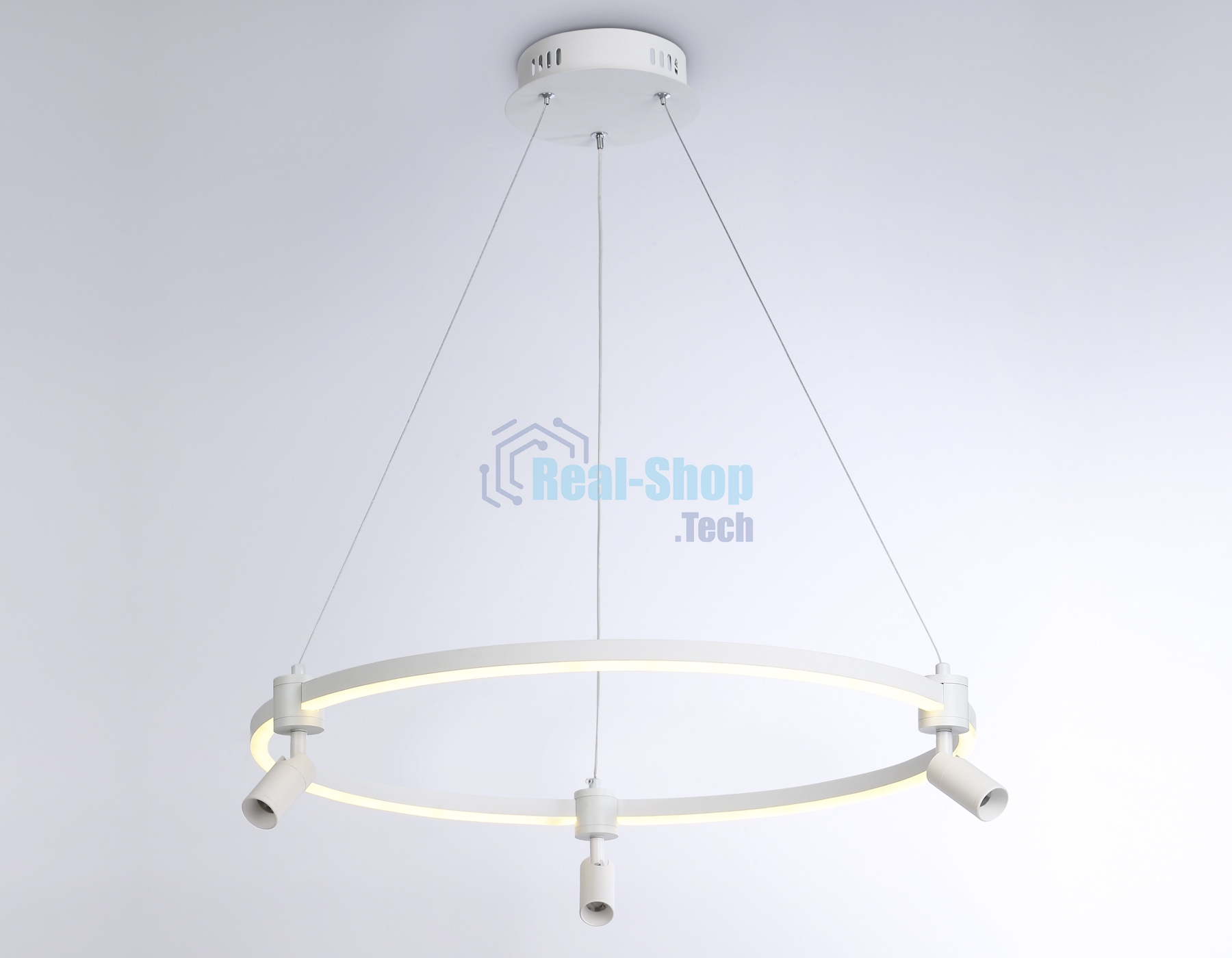 Светильник Ambrella light FL5292/1+3 WH белый 54W 3000K/4200K/6400K+4200K D600*1200 (ПДУ ИК)