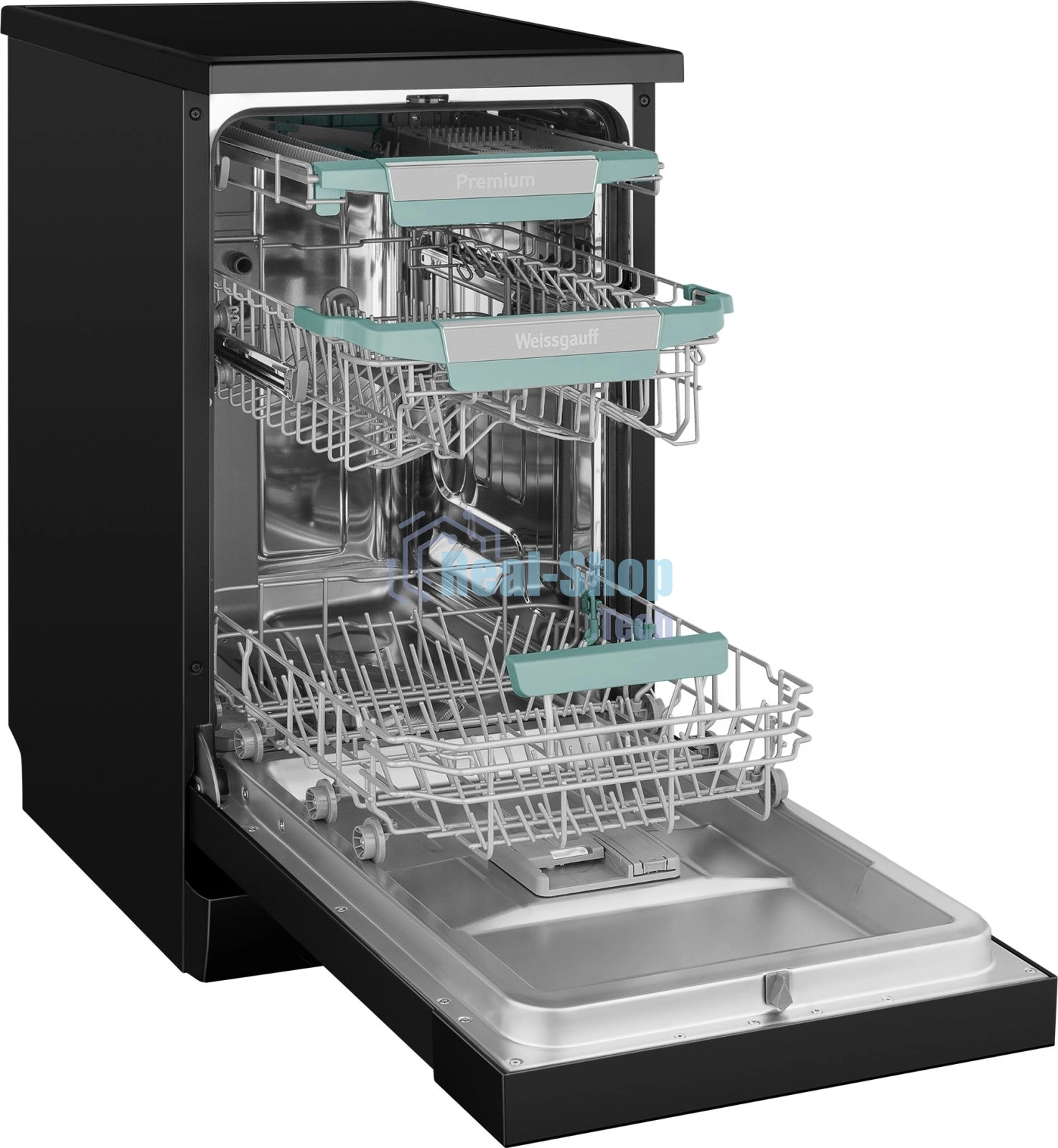 Посудомоечная машина Weissgauff DW 4539 Inverter Touch AutoOpen черный