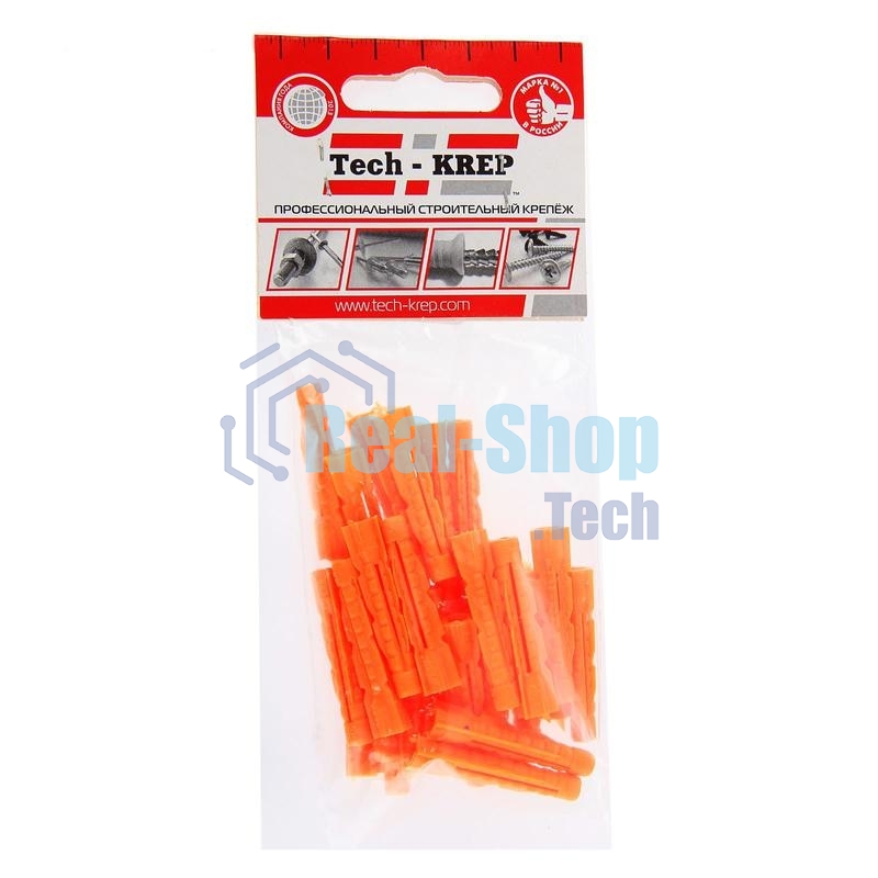 Дюбель универс. 6х37 полипропилен (уп.30шт) пакет Tech-Krep 102929