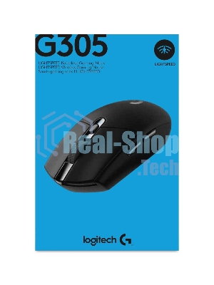 Мышь беспроводная Logitech G305 Lightspeed черный, 12000 dpi, радиоканал, USB, кнопки - 6