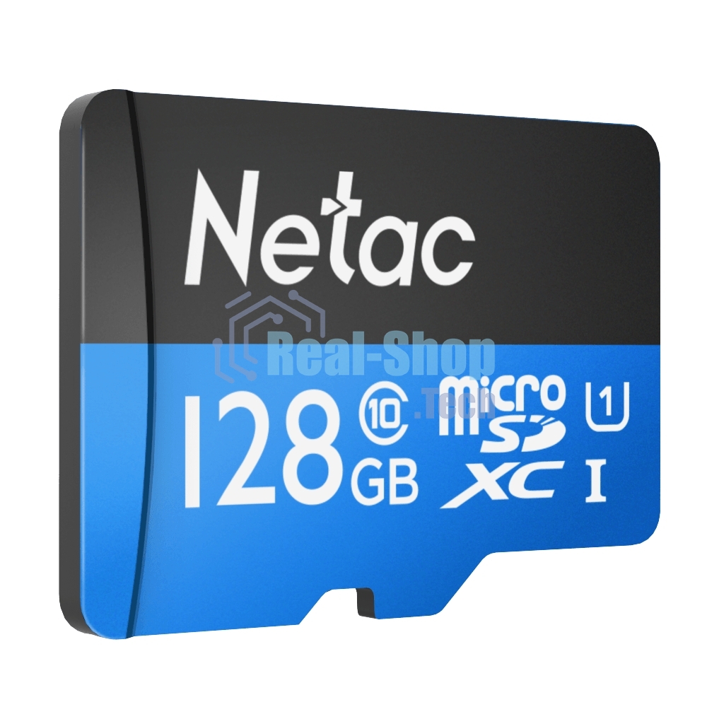 Флеш-Карта NeTac P500 Standard MicroSDXC 128Gb U1/C10 up to 80Mb/s, retail pack card only