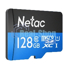Флеш-Карта NeTac P500 Standard MicroSDXC 128Gb U1/C10 up to 80Mb/s, retail pack card only