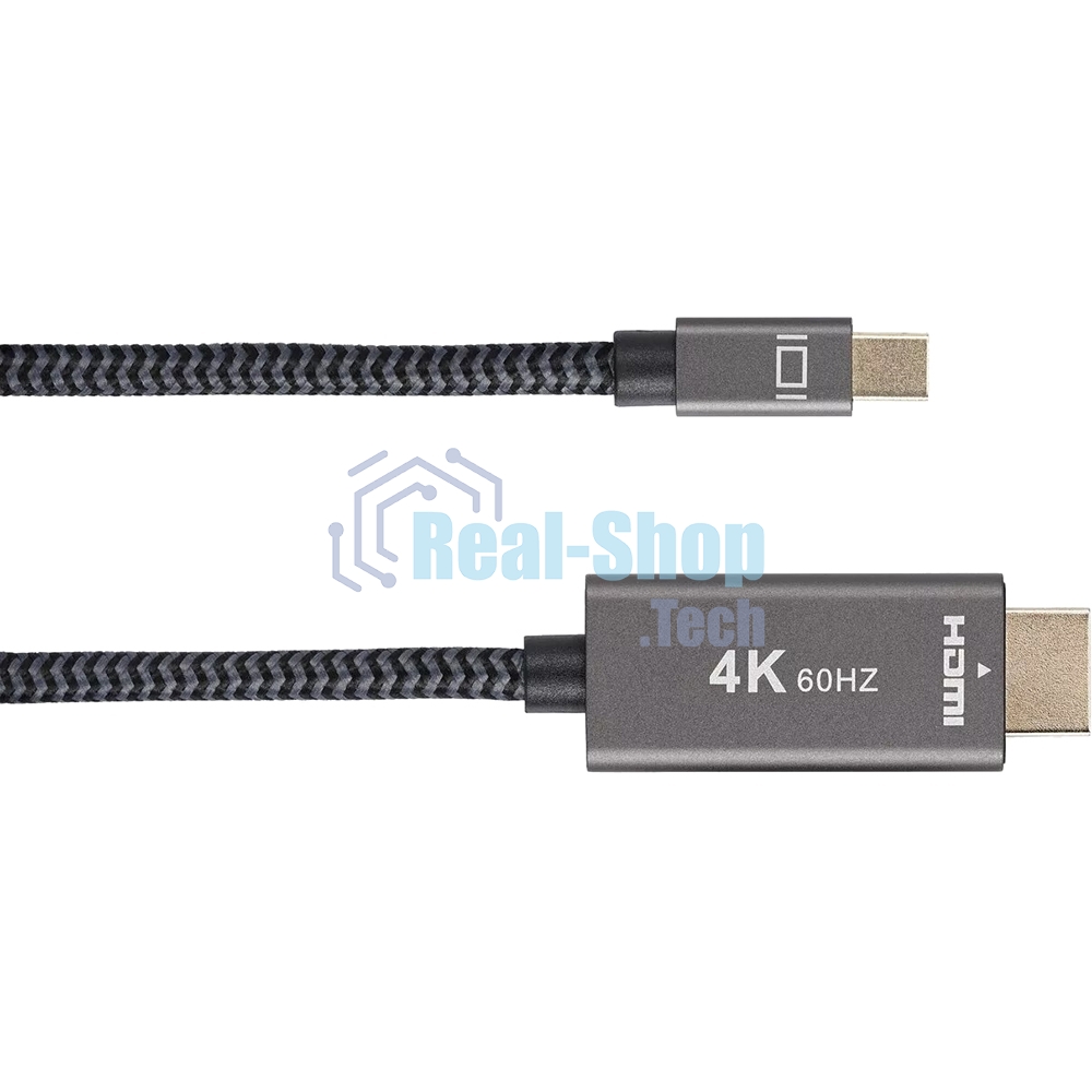 Кабель miniDisplayPort M-> HDMI M 4K@60Hz 1.8m Telecom,оплетка (TA562M-1.8M)