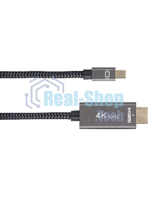 Кабель miniDisplayPort M-> HDMI M 4K@60Hz 1.8m Telecom,оплетка (TA562M-1.8M)