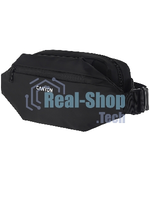 Сумка на пояс CANYON FB-1/3 внешних и 3 внутренних карманов/водооталкивающий материал/полиэстер/черный (GSCNSFB1B1)