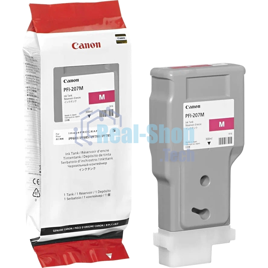 Картридж струйный Canon PFI-207 M пурпурный для для iPF680/685/780/785 300мл (8791B001)