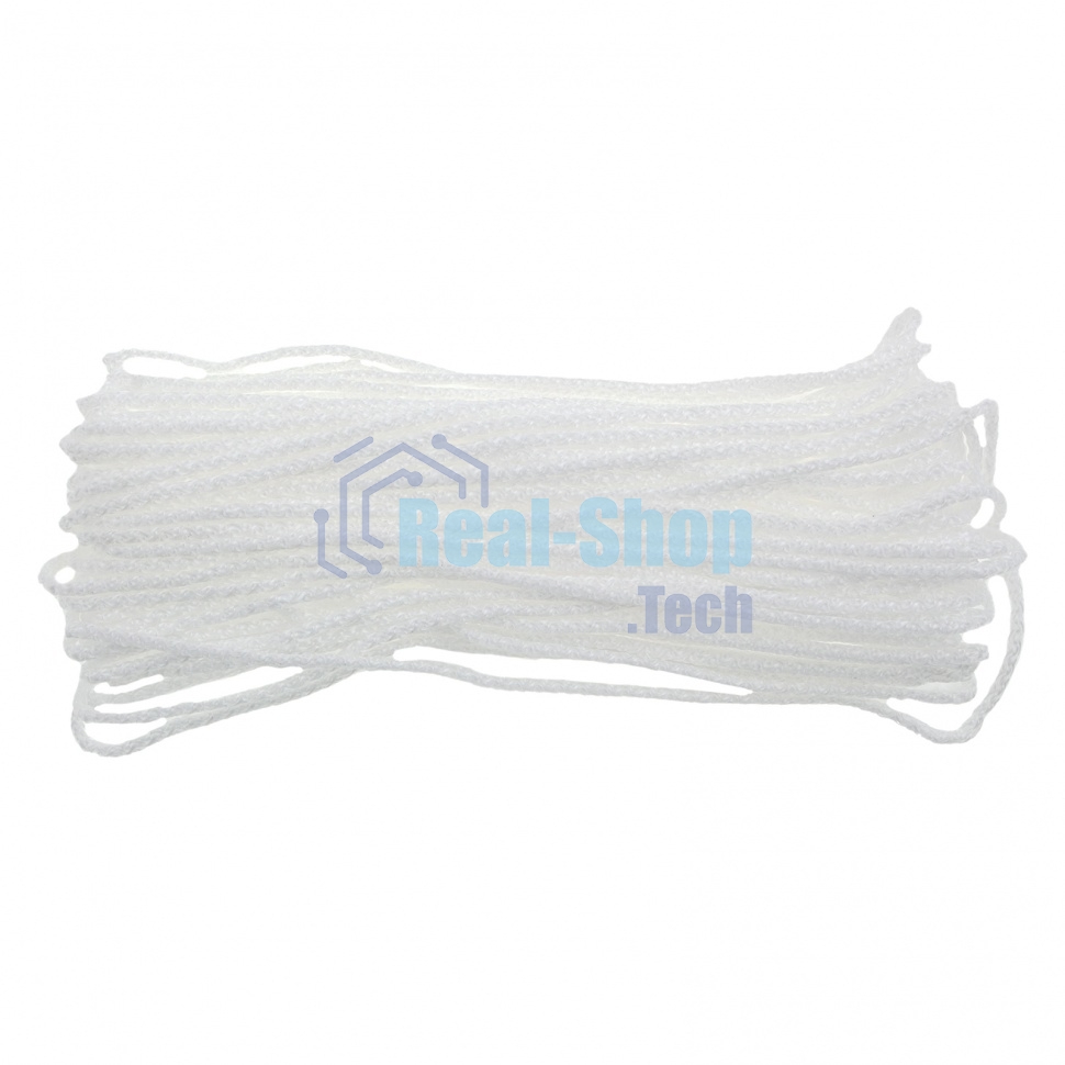 Шнур бельевой полипропиленовый с сердечником, 3 мм, L 20 м, белый, HomePalisad