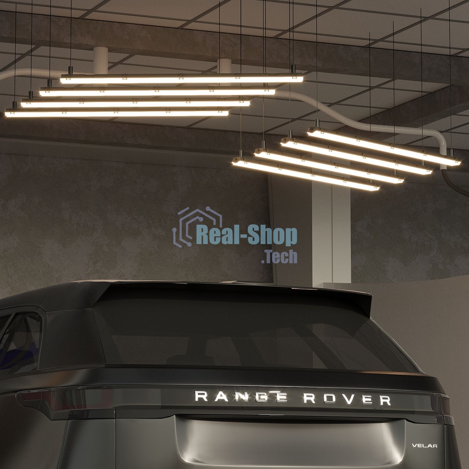 Светильник Gauss Lite 909437115 серый