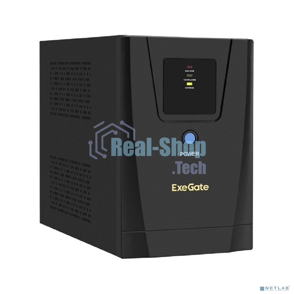 Источник бесперебойного питания ExeGate EX292797RUS SpecialPro UNB-1500.LED.AVR.2SH.3C13 1500VA/950W, LED, AVR, 2*Schuko+3*C13, съемн.кабель, металлический корпус, черный