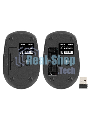 Мышь беспроводная ExeGate Professional Standard SR-9005 черный, 1200 dpi, радиоканал, USB, кнопки - 4