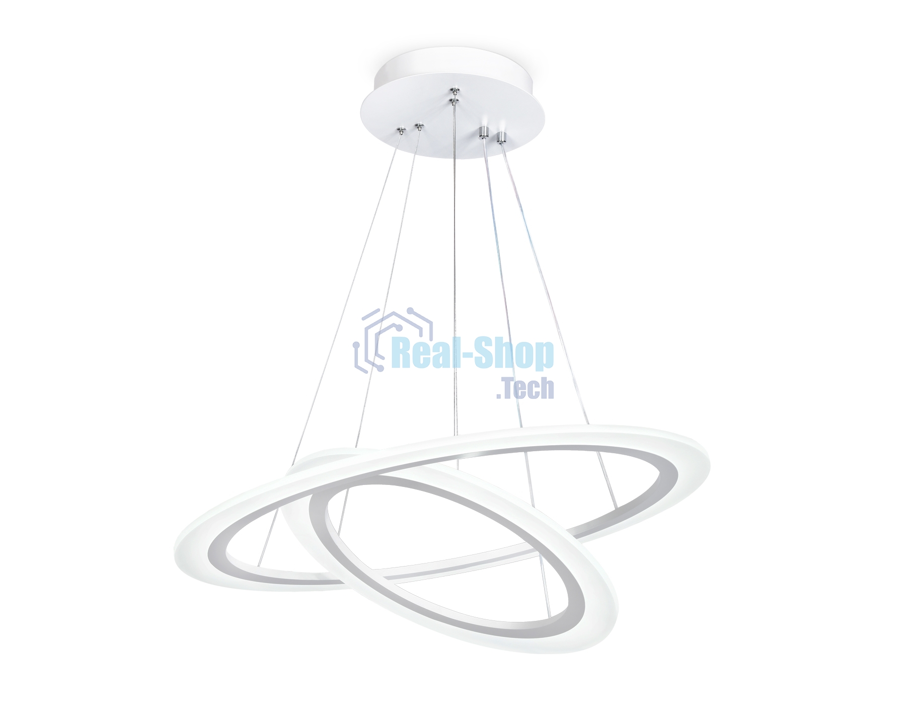 Светильник Ambrella light FA4355/2 WH белый 78W 3000K/4200K/6400K D580*670 (ПДУ РАДИО 2.4G)