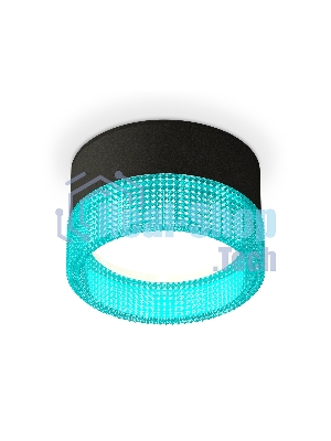 Светильник Ambrella Light XS8102033 SBK/BL черный песок/голубой GX53 (C8102, N8488)